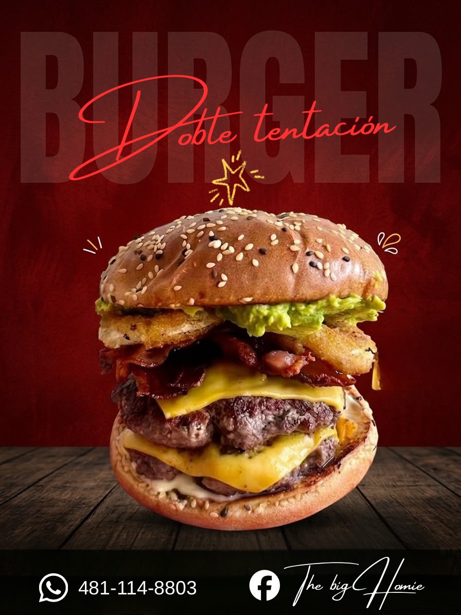 Hamburguesa Doble Tentación de The Big Homie